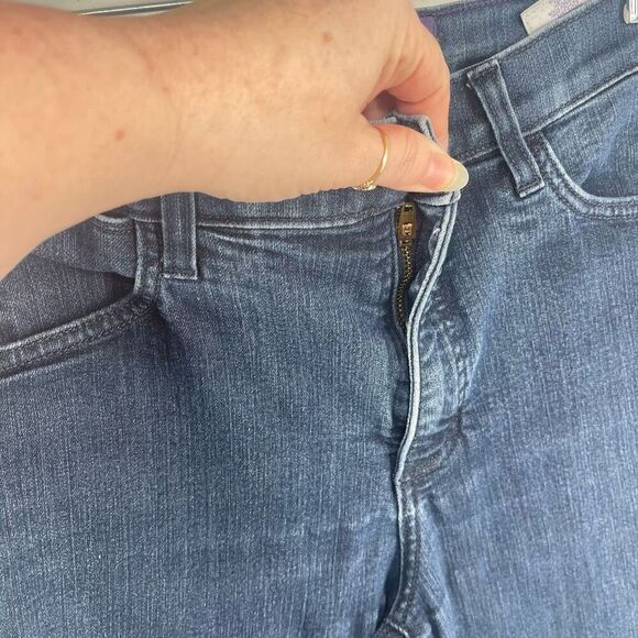 Not Your Daughters Jeans Women's Slim Straight leg Dark Denim 10 Blue - Picture 9 of 12